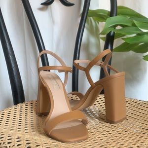 SOLD ❗️ Mango Heeled Leather Sandals